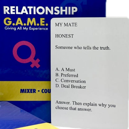 Relationship G.A.M.E.